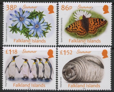 2026 Falkland Islands SG.tba Seasons 'Summer'. Set of 4 values U/M (MNH) 2026 Falkland Islands SG.tba Seasons 'Summer'. Set of 4 values U/M (MNH)
