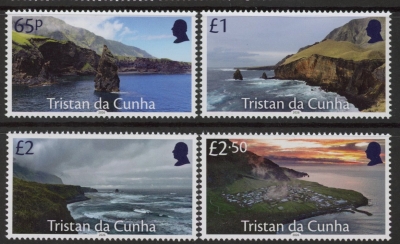 2025 Tristan Da Cunha. SG.TBA Coast set 4 values U/M (MNH) 2025 Tristan Da Cunha. SG.TBA Coast set 4 values U/M (MNH)