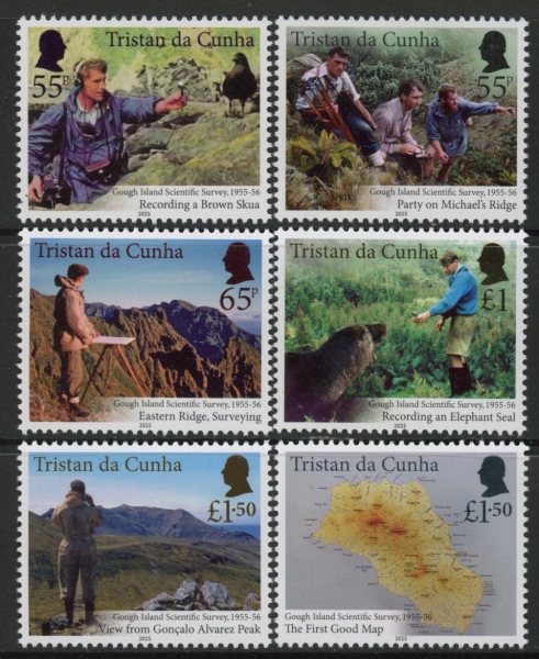 2025 Tristan Da Cunha. SG.Gough Island Scientific Survey. set 6 values U/M (MNH) 2025 Tristan Da Cunha. SG.Gough Island Scientific Survey. set 6 values U/M (MNH)