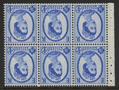 SB107a phos Crowns 6 x 4d, 2 bands. wmk inverted. perf Ie(b) (trimmed perfs) U/M (MNH) SB107a phos Crowns 6 x 4d, 2 bands. wmk inverted. perf Ie(b) (trimmed perfs) U/M (MNH)