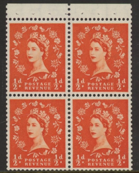 SB5 Edward Crown 4x½d, wmk. upright perf P (good perfs) U/M (MNH) SB5 Edward Crown 4x½d, wmk. upright perf P (good perfs) U/M (MNH)