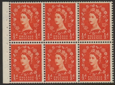 SB14 Crowns. 6x½d, graphite lines. wmk. upright perf I (good perfs) U/M (MNH) SB14 Crowns. 6x½d, graphite lines. wmk. upright perf I (good perfs) U/M (MNH)