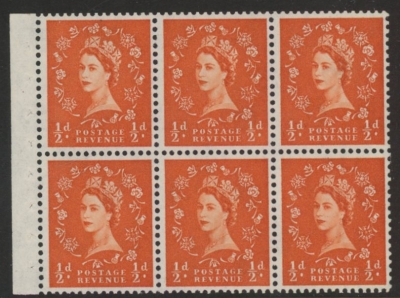 SB8 watermark Crowns 6x½d, wmk. upright perf I (good perfs) U/M (MNH) SB8 watermark Crowns 6x½d, wmk. upright perf I (good perfs) U/M (MNH)