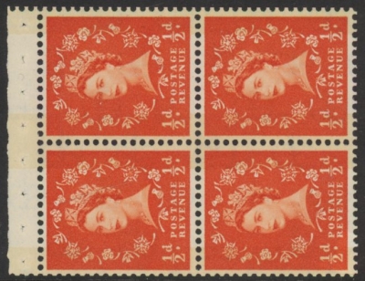 SB18a Crowns 4x½d, wmk. sideways right. perf AP (good perfs) U/M (MNH) SB18a Crowns 4x½d, wmk. sideways right. perf AP (good perfs) U/M (MNH)