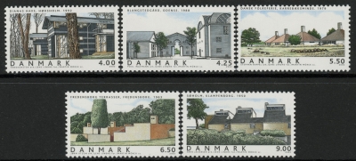 2002 Denmark SG.1277-81 Domestic Architecture Set of 5 values U/M (MNH) 2002 Denmark SG.1277-81 Domestic Architecture Set of 5 values U/M (MNH)