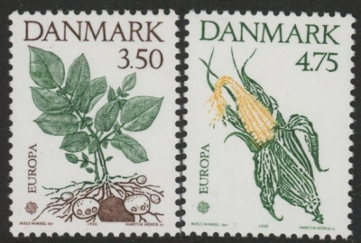 1992 Denmark SG.977-8 Europa Set of 2 values U/M (MNH) 1992 Denmark SG.977-8 Europa Set of 2 values U/M (MNH)