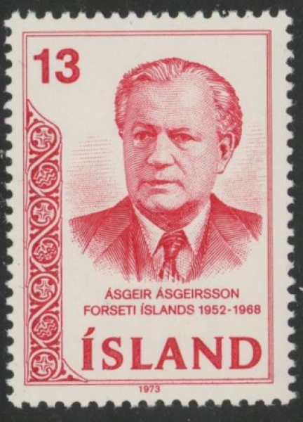 1973 Iceland SG.511a inv wmk Death Anniv of Asgeir Asgeirsson U/M (MNH) 1973 Iceland SG.511a inv wmk Death Anniv of Asgeir Asgeirsson U/M (MNH)