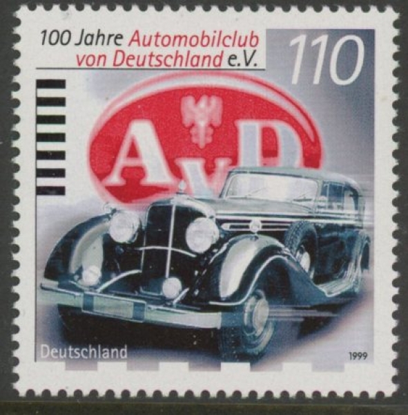 1999 Germany SG.2895 Cent of German Automobile Club U/M (MNH) 1999 Germany SG.2895 Cent of German Automobile Club U/M (MNH)