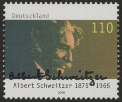 2000 Germany SG.2939 Albert Schweitzer U/M (MNH) 2000 Germany SG.2939 Albert Schweitzer U/M (MNH)