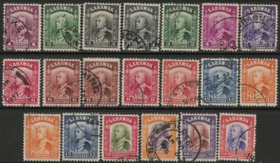 1934 Sarawak SG.106-19 Charles Vyner Brooke used 1934 Sarawak SG.106-19 Charles Vyner Brooke used