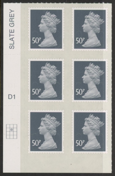 U2925 50p 2B slate M12L Cyld. D1 grid position R2 C2 DLR U/M (MNH) U2925 50p 2B slate M12L Cyld. D1 grid position R2 C2 DLR U/M (MNH)