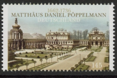 2012 Germany SG.3756 Birth Anniv of Matthjaus Daniel Poppelmann U/M (MNH) 2012 Germany SG.3756 Birth Anniv of Matthjaus Daniel Poppelmann U/M (MNH)