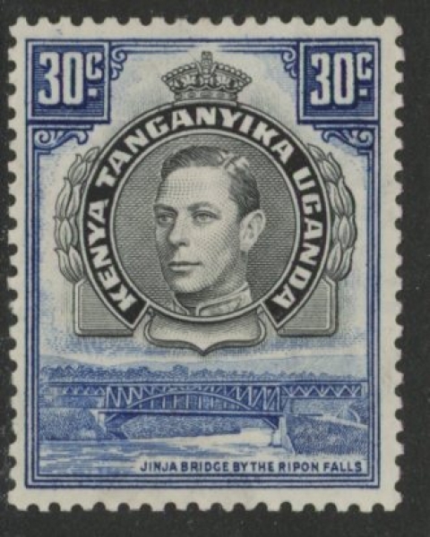 1938 KUT SG.141 30c black & dull blue Perf 13¼ mounted mint. 1938 KUT SG.141 30c black & dull blue Perf 13¼ mounted mint.