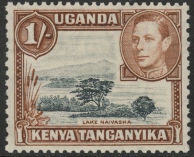 1938 KUT SG.145 1s black & brown Perf 13 mounted mint 1938 KUT SG.145 1s black & brown Perf 13 mounted mint