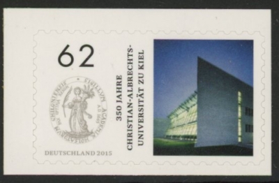 2015 Germany SG.3978 350th Anniv of Christian Albrechts University S/A U/M (MNH) 2015 Germany SG.3978 350th Anniv of Christian Albrechts University S/A U/M (MNH)