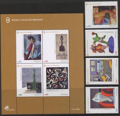 2007 Portugal SSG.3489-96 Exhibits from Berado Museum Set of 8 values U/M (MNH) 2007 Portugal SSG.3489-96 Exhibits from Berado Museum Set of 8 values U/M (MNH)