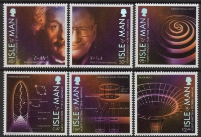 2016 IOM SG.2135-40 Albert Einstein to Stephen Hawkins Set of 6 values U/M (MNH) 2016 IOM SG.2135-40 Albert Einstein to Stephen Hawkins Set of 6 values U/M (MNH)