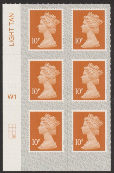 U2923 10p dull orange M19L Cyld W1 grid position R4 C2 SBP L/s Walsall U/M (MNH) U2923 10p dull orange M19L Cyld W1 grid position R4 C2 SBP L/s Walsall U/M (MNH)
