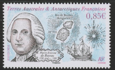 2018 French Antarctic SG.840 Poerre Etienne De Boynes Death Anniv U/M (MNH) 2018 French Antarctic SG.840 Poerre Etienne De Boynes Death Anniv U/M (MNH)