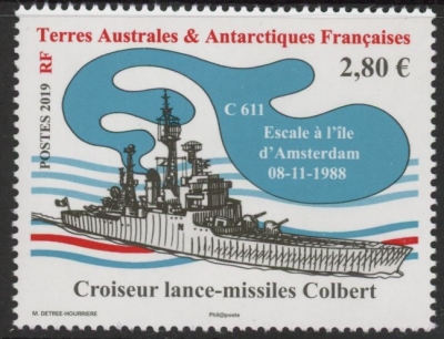 2019 French Antarctic SG.883 Colbert Ships U/M (MNH) 2019 French Antarctic SG.883 Colbert Ships U/M (MNH)