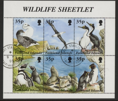 1995 Falkland Islands. SG.746-51 Wildlife. set 6 values used (CTO) 1995 Falkland Islands. SG.746-51 Wildlife. set 6 values used (CTO)