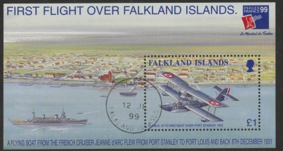 1999 Falkland Islands. MS.842 Philex France Expo. mini sheet. used (CTO) 1999 Falkland Islands. MS.842 Philex France Expo. mini sheet. used (CTO)
