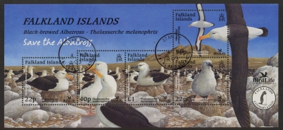 2003 Falkland Islands. MS.971 Birdlife International mini sheet. used (CTO) 2003 Falkland Islands. MS.971 Birdlife International mini sheet. used (CTO)