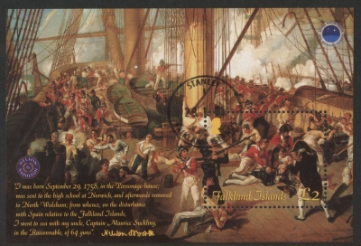 2005 Falkland Islands MS.1029 Maritime Heritage. mini sheet. used (CTO) 2005 Falkland Islands MS.1029 Maritime Heritage. mini sheet. used (CTO)