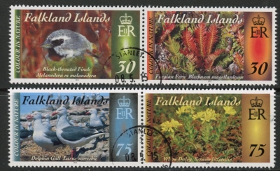 2015 Falkland Islands SG1312-5 Colour in Nature Pt.4 set 4 values, used (CTO) 2015 Falkland Islands SG1312-5 Colour in Nature Pt.4 set 4 values, used (CTO)