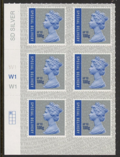 U3051 100g Sp. Delivery cyld W1 x 3 M20L grid R1 C1 SBP s/L Walsall U/M (MNH) U3051 100g Sp. Delivery cyld W1 x 3 M20L grid R1 C1 SBP s/L Walsall U/M (MNH)
