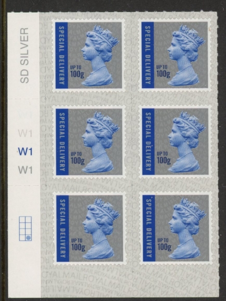 U3051 100g Sp. Delivery cyld W1 x 3 M18L grid R4 C2 SBP s/L Walsall U/M (MNH) U3051 100g Sp. Delivery cyld W1 x 3 M18L grid R4 C2 SBP s/L Walsall U/M (MNH)