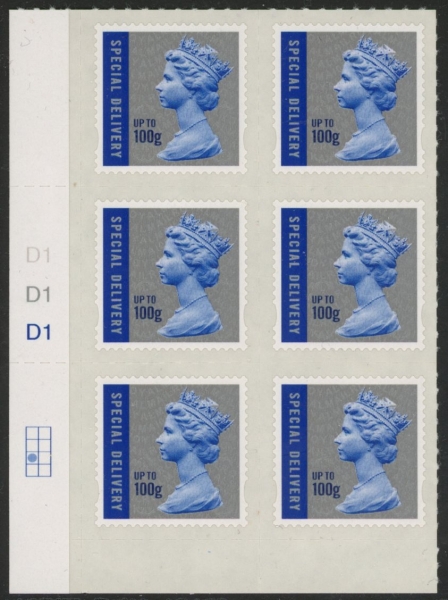 U3051 100g Sp. Delivery cyld D1 x 3 MA10 grid R3 C1 SBP plain backing paper. DLR U/M (MNH) U3051 100g Sp. Delivery cyld D1 x 3 MA10 grid R3 C1 SBP plain backing paper. DLR U/M (MNH)