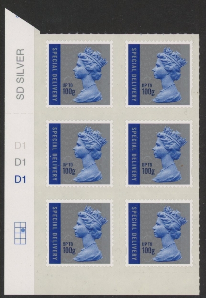 U3051 100g Sp. Delivery cyld D1 x 3 M14L grid R2 C2 SBP plain backing paper. DLR U/M (MNH) U3051 100g Sp. Delivery cyld D1 x 3 M14L grid R2 C2 SBP plain backing paper. DLR U/M (MNH)