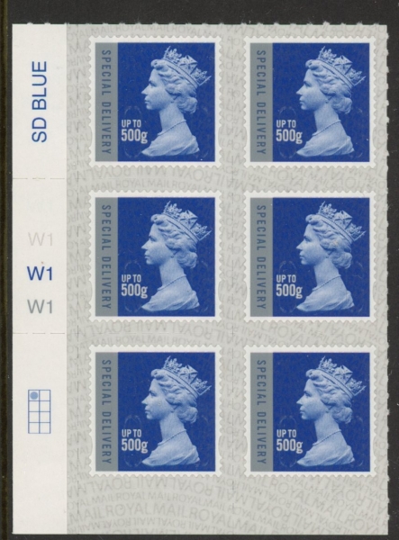 U3052 500g Sp. Delivery M18L grid R1 C1 SBP s/L Walsall U/M (MNH) U3052 500g Sp. Delivery M18L grid R1 C1 SBP s/L Walsall U/M (MNH)
