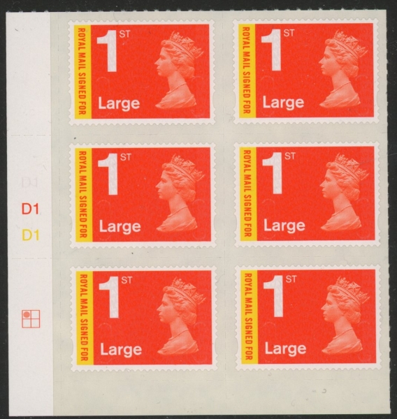 U3050 1st Large 'Signed For' Cyld D1 x 3 MA13 grid R1 C1 DLR U/M (MNH) U3050 1st Large 'Signed For' Cyld D1 x 3 MA13 grid R1 C1 DLR U/M (MNH)