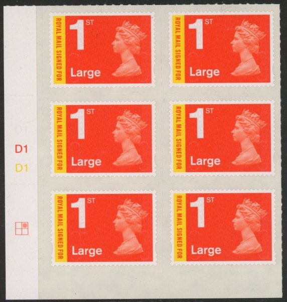 U3050 1st Large 'Signed For' Cyld D1 x 3 MA13 grid R1 C2 DLR U/M (MNH) U3050 1st Large 'Signed For' Cyld D1 x 3 MA13 grid R1 C2 DLR U/M (MNH)