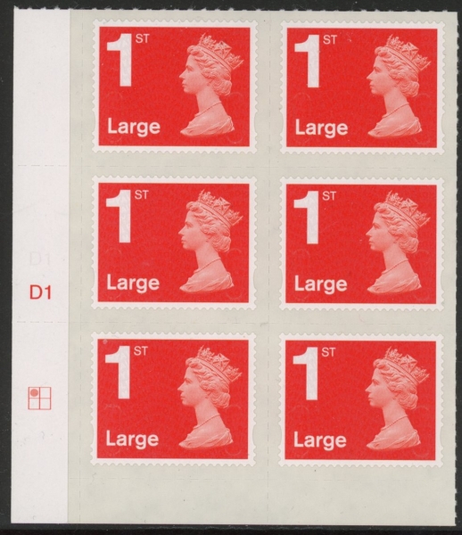 U3002 1st Large. vermilion MA12 cyld. D1 grid position R1 C1 DLR U/M (MNH) U3002 1st Large. vermilion MA12 cyld. D1 grid position R1 C1 DLR U/M (MNH)