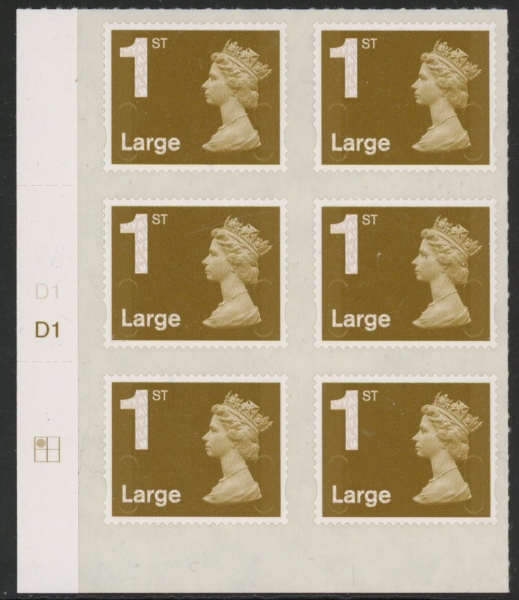 U2978 1st Large. gold (no date code) cyld. D1 grid position R1 C1 DLR U/M (MNH) U2978 1st Large. gold (no date code) cyld. D1 grid position R1 C1 DLR U/M (MNH)