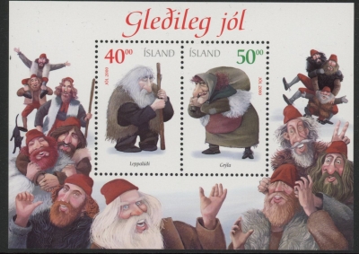 2000 Iceland MS.981 Christmas Ogres Mini Sheet U/M (MNH) 2000 Iceland MS.981 Christmas Ogres Mini Sheet U/M (MNH)