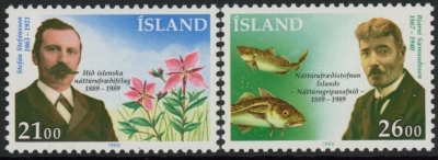1989 Iceland SG.737-8 National History Society U/M (MNH) 1989 Iceland SG.737-8 National History Society U/M (MNH)