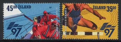 1997 Iceland SG.883-4 Small States Games Set of 2 values U/M (MNH) 1997 Iceland SG.883-4 Small States Games Set of 2 values U/M (MNH)