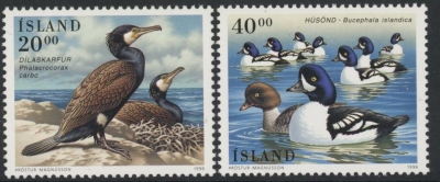 1996 Iceland SG.855-6 Birds Set of 2 values U/M (MNH) 1996 Iceland SG.855-6 Birds Set of 2 values U/M (MNH)