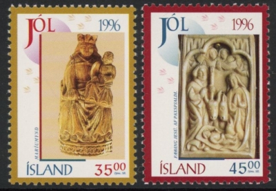 1996 Iceland SG.873-4 Christmas Set of 2 values U/M (MNH) 1996 Iceland SG.873-4 Christmas Set of 2 values U/M (MNH)