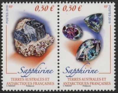 2019 French Antarctic SG.865-6 Minerals Set of 2 values U/M (MNH) 2019 French Antarctic SG.865-6 Minerals Set of 2 values U/M (MNH)