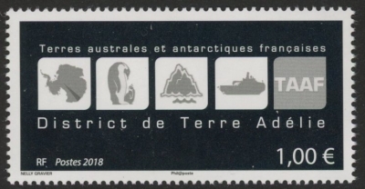2018 French Antarctic SG.855 Symbols of FAAT U/M (MNH) 2018 French Antarctic SG.855 Symbols of FAAT U/M (MNH)