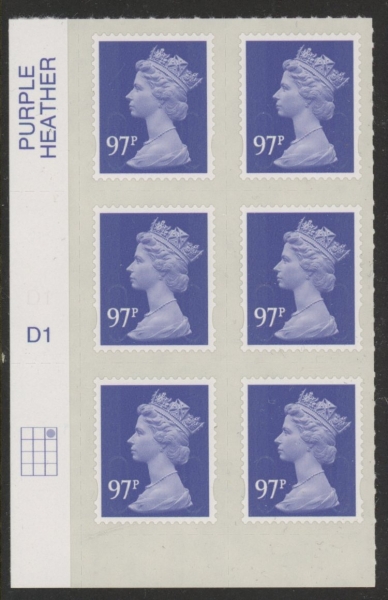 U2932 97p violet 2B M14L cyld. D1 grid position R1 C3 DLR U/M (MNH) U2932 97p violet 2B M14L cyld. D1 grid position R1 C3 DLR U/M (MNH)