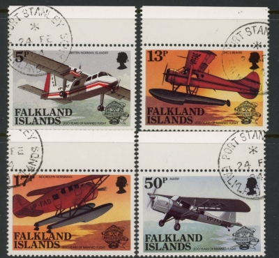 1983 Falkland Islands. SG.463-6 Bicentenary of Manned Flight. set 4 values. used (CTO) 1983 Falkland Islands. SG.463-6 Bicentenary of Manned Flight. set 4 values. used (CTO)
