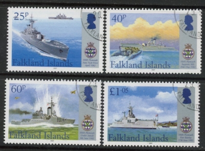 2007 Falkland Islands - SG.1072-5 Maritime Heritage 4th series set 4 values, used (CTO) 2007 Falkland Islands - SG.1072-5 Maritime Heritage 4th series set 4 values, used (CTO)