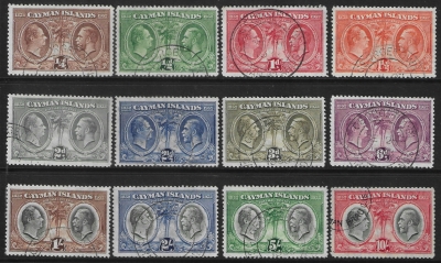 1935 Caymen Islands KGV SG.84-95 set 12 values fine used. 1935 Caymen Islands KGV SG.84-95 set 12 values fine used.