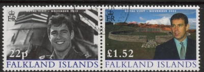 2002 Falkland Islands. SG.945-6 Visit of Duke of York to Falkland Islands. set 2 values. fine used 2002 Falkland Islands. SG.945-6 Visit of Duke of York to Falkland Islands. set 2 values. fine used